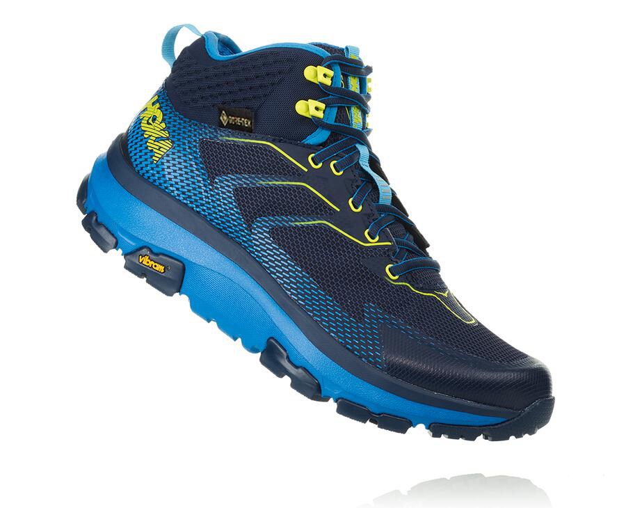 Hoka Australia One One Toa GORE-TEX - Mens Hiking Boots Navy - DRCUE-6097